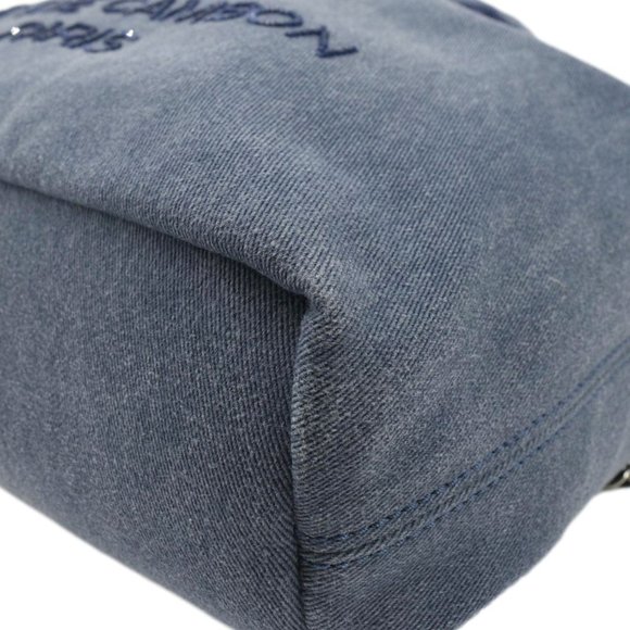 CHANEL  Deauville Large Denim Backpack Blue main image 10